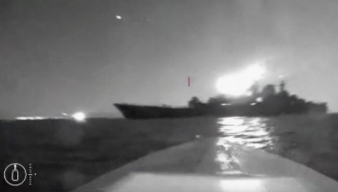 Vojna na Ukrajine, poškodená loď