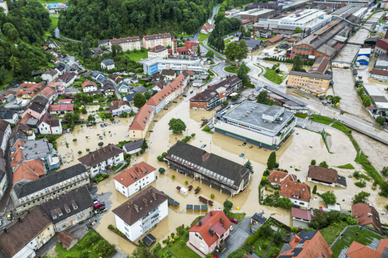 Slovinsko, povodeň