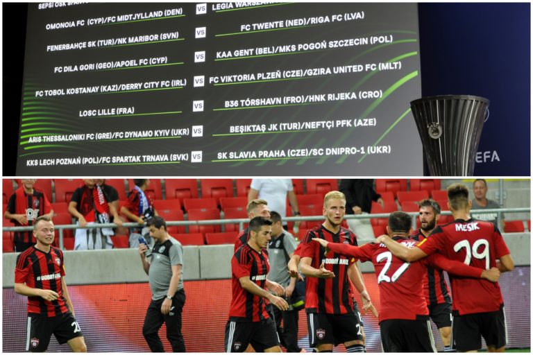 Spartak Trnava, EKL 2023/24, play-off, žrebovanie