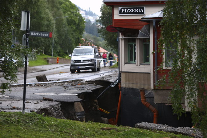 Švédsko, počasie, záplavy