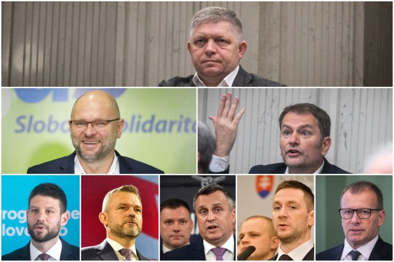 Koláž, prieskum, predčasné voľby