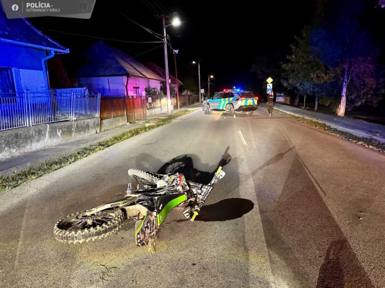Tragická nehoda, motocyklista, Nové Zámky