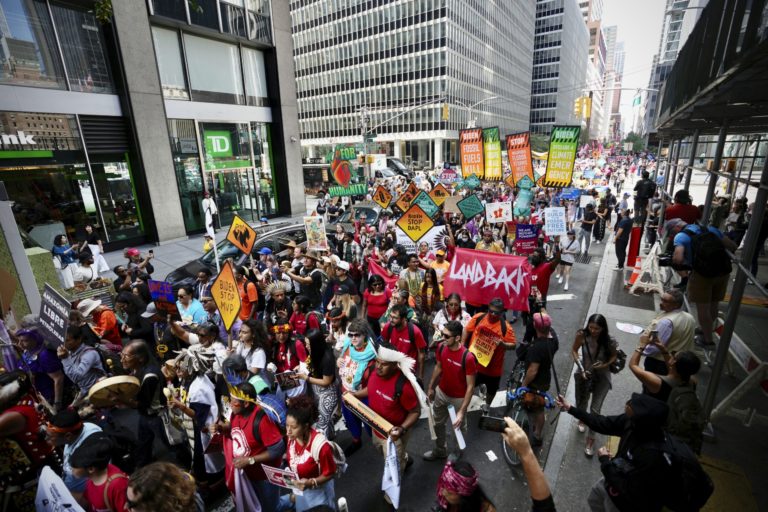 Protestný pochod v New Yorku