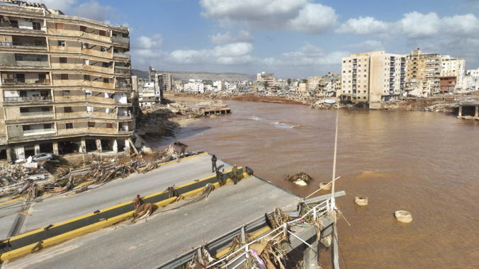 Líbya, povodne