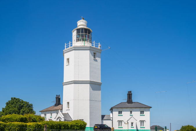 Maják North Foreland v Broadstairs, Kent.