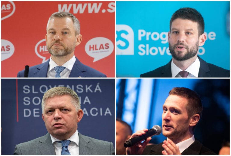 Pellegrini, Fico, Šimečka, Uhrík
