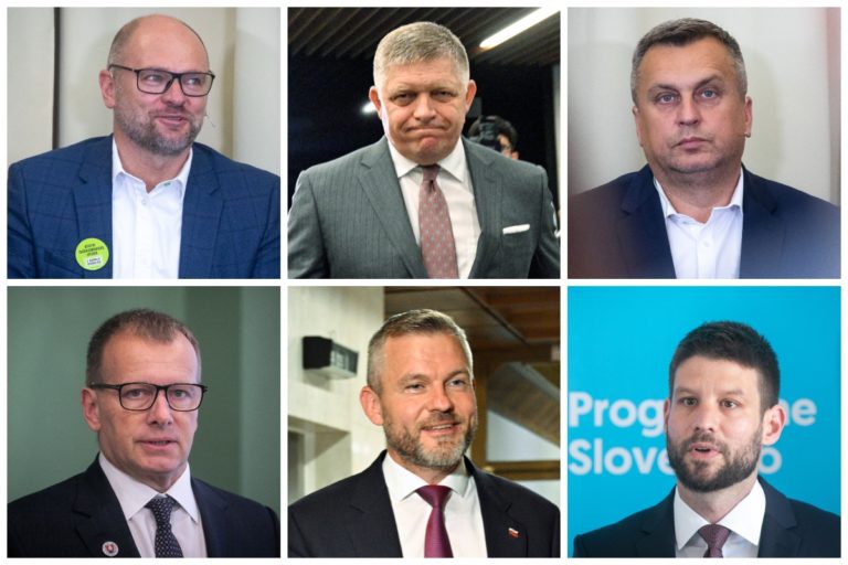 Predsedovia strán, ktoré kandidujú v predčasných voľbách 2023