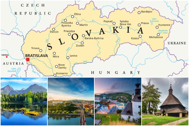 Slovensko, mapa