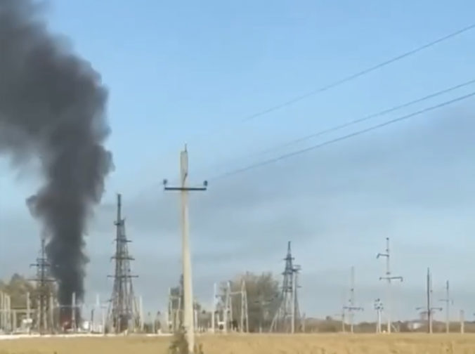 Zasiahnutá rozvodňa elektrickej energie v ruskej Kurskej oblasti