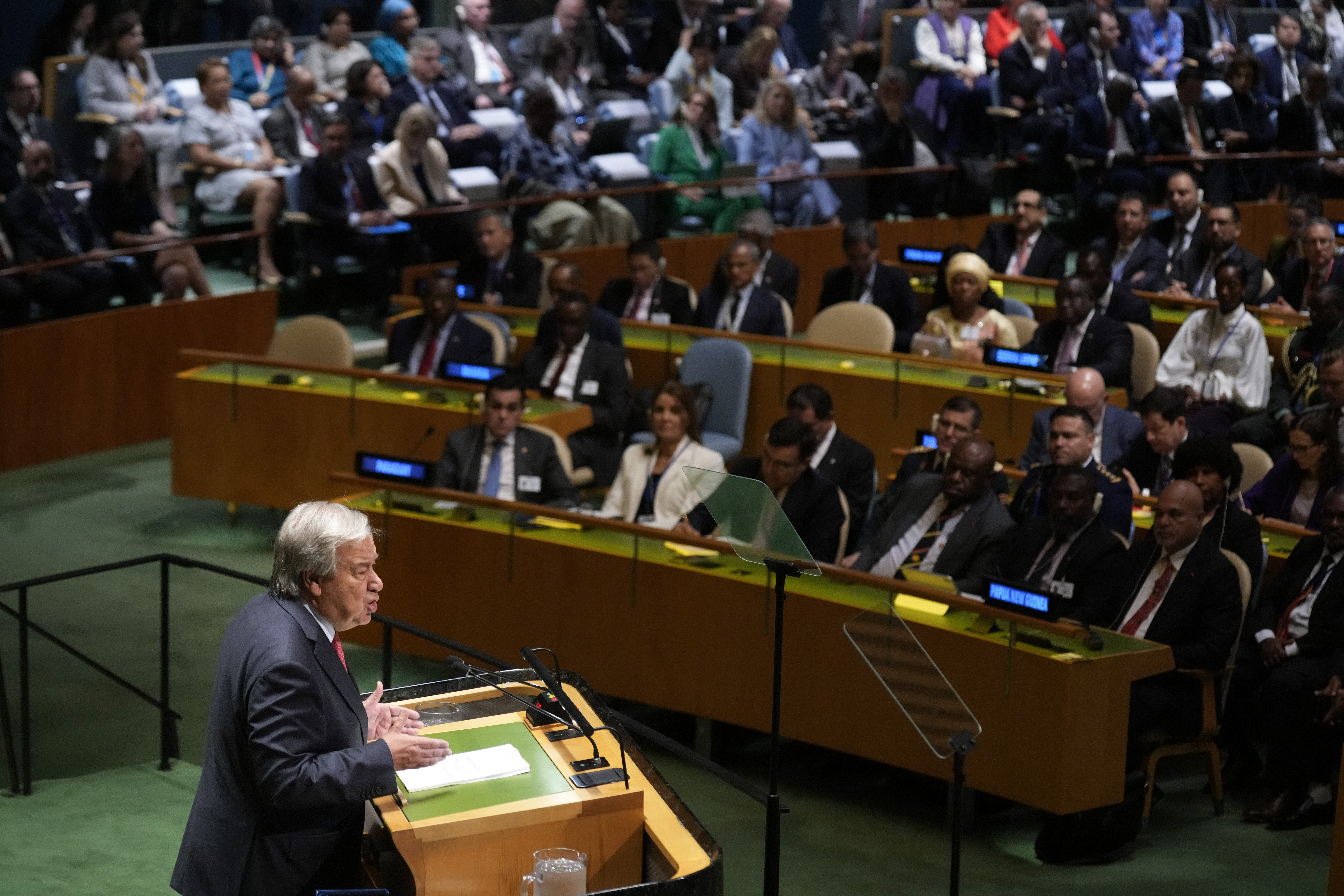 Antonio Guterres, OSN, Valné zhromaždenie