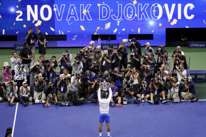 Finále US Open: Daniil Medvedev, Novak Djokovič