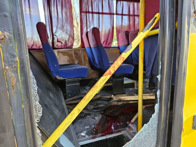 Rusko ukrajinský konflikt, Cherson, autobus