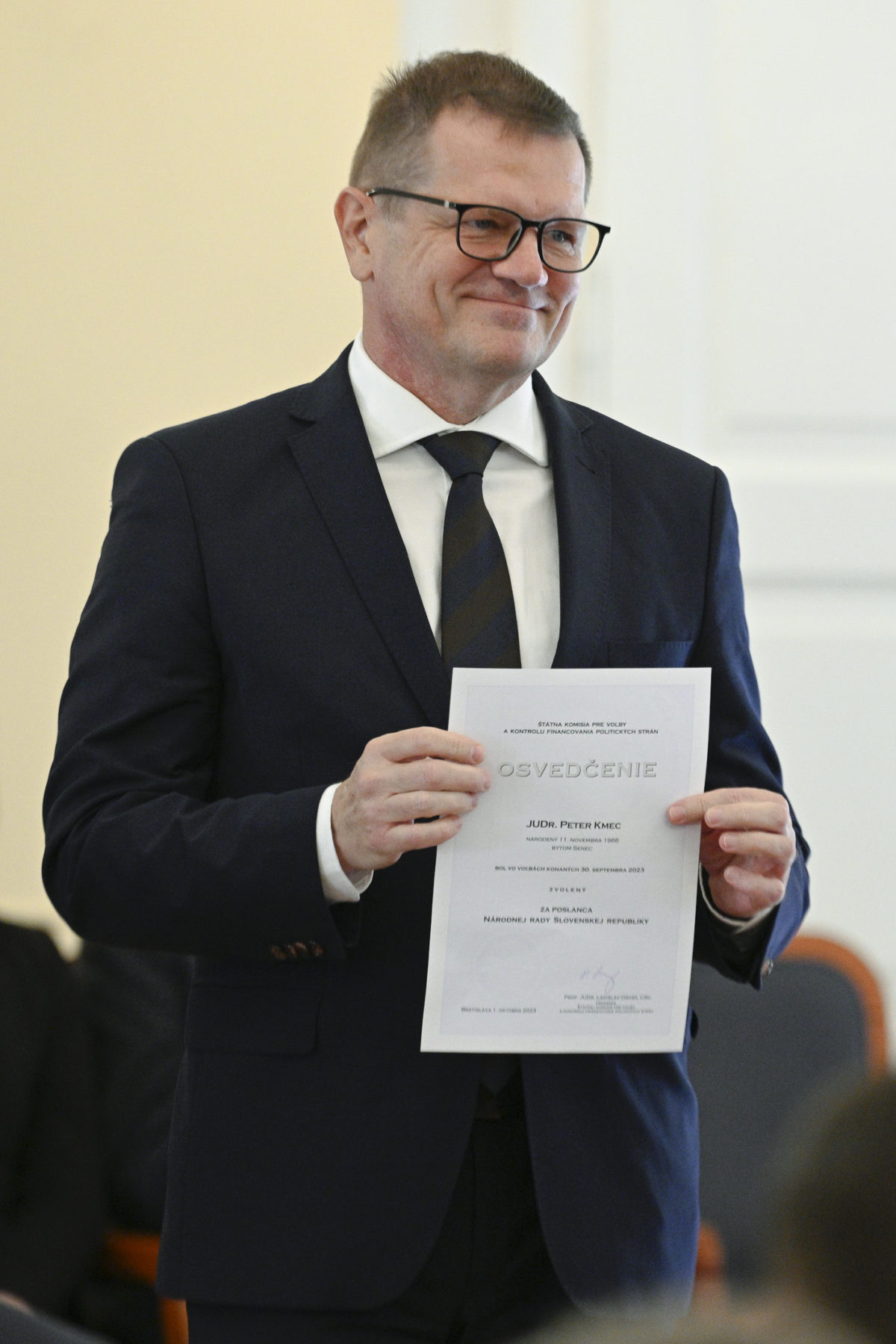 NR SR: Odovzdávanie osvedčení poslancom