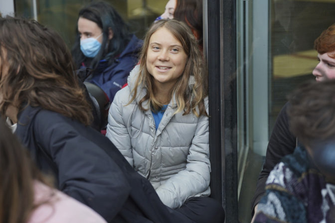 Británia, Klimatický protest