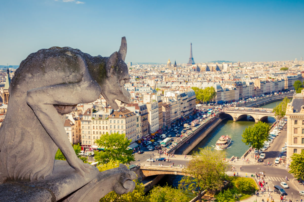 Gargoyle on Notre Dame Cathedral