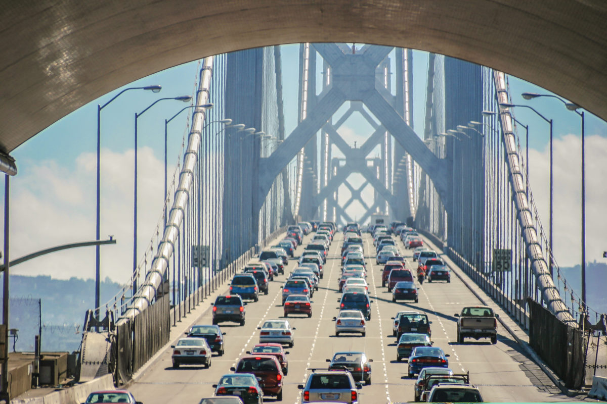 Bay bridge of San Francisco