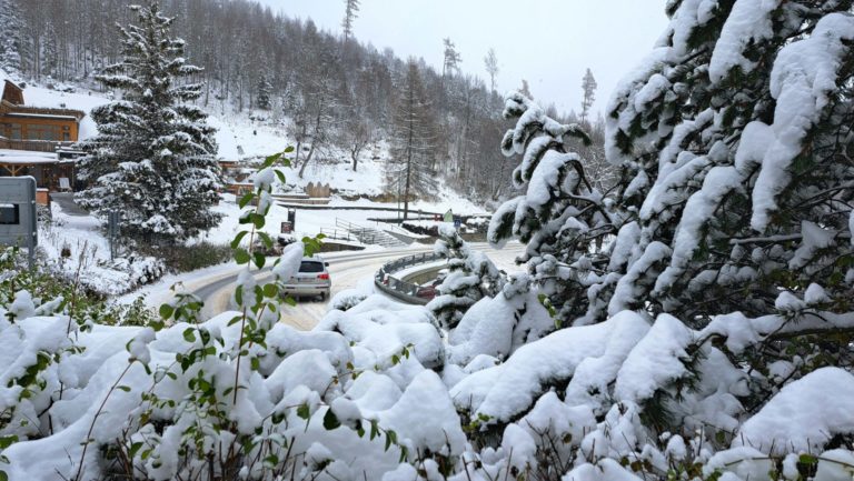 POČASIE: Sneženie v Starom Smokovci