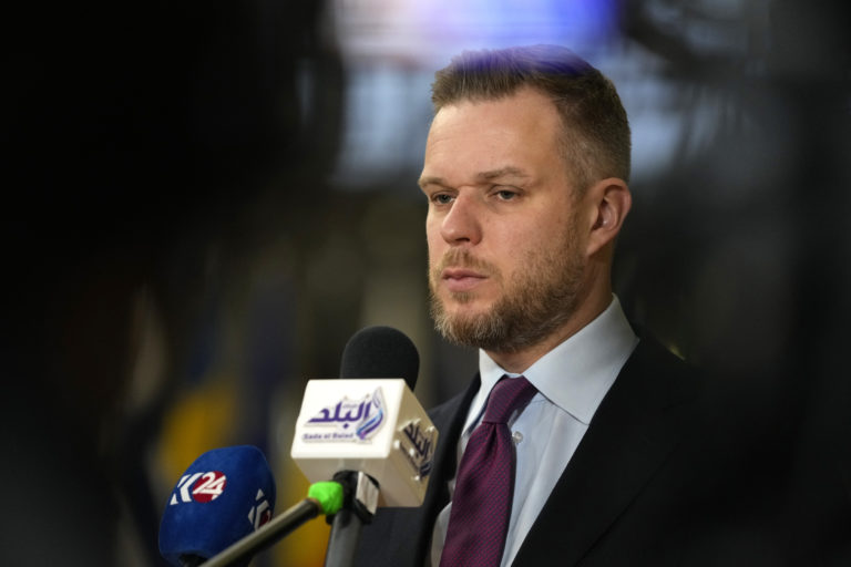 litovský minister zahraničia Gabrielius Landsbergis