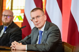 Lotyšský prezident Edgars Rinkēvičs