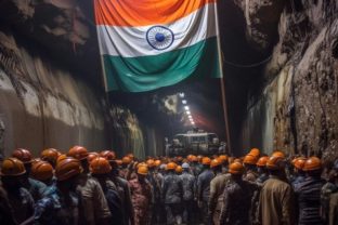 India, zrútenie tunela
