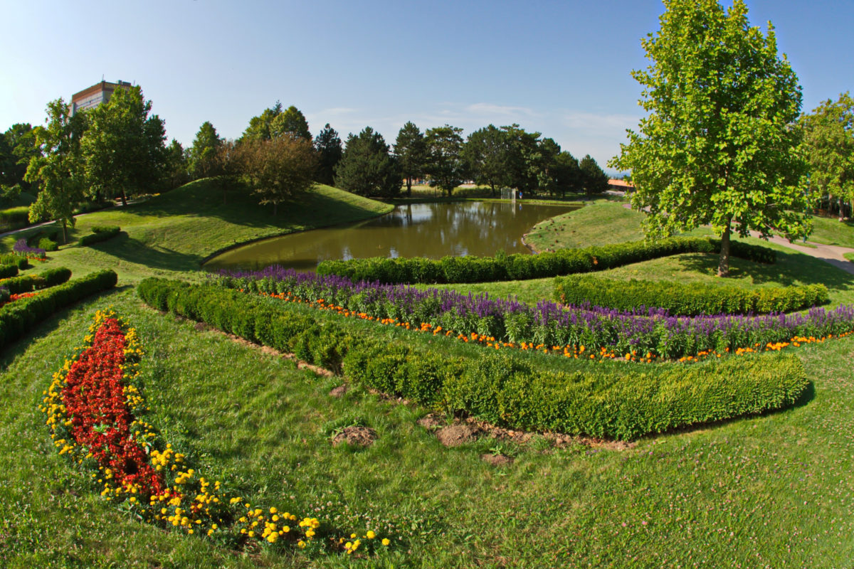 Spa gardens Oberlaa in Vienna, Austria, Europe
