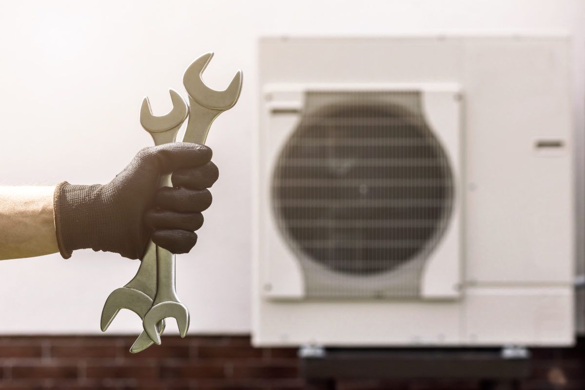 Heat Pump Service installing