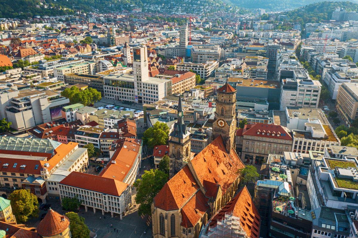Stiftskirche church in Stuttgart, Germany