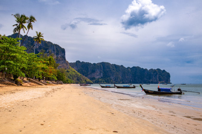 View of Ao Nang Beach in Krabi, Thailand