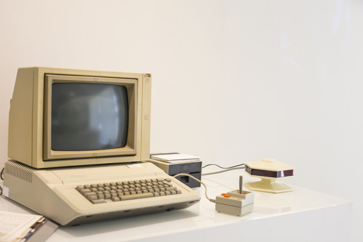 Computer vintage apple machintosh IIe