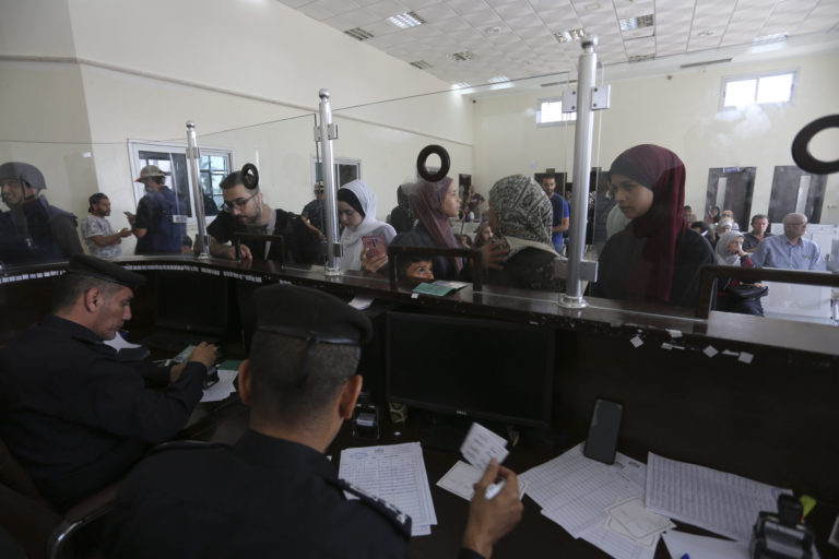 Izraelskí palestínčania, Egyptské hranice
