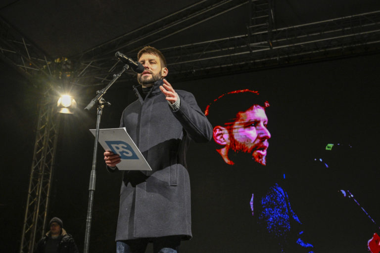 BRATISLAVA: Protestné zhromaždenie PS, SaS a KDH