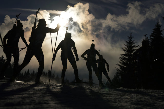 APTOPIX Austria Biathlon World Cup