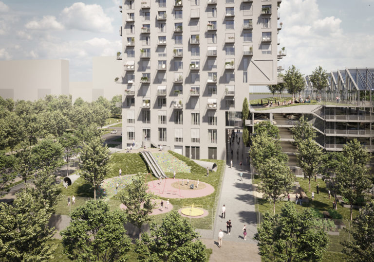 Polyfunkčná zóna Janíkov dvor v Petržalke (vizualizácie)