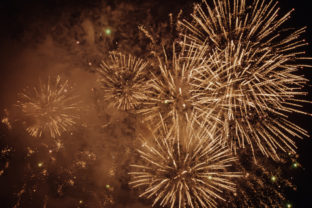 Fireworks at Lewes Bonfire, November 2022