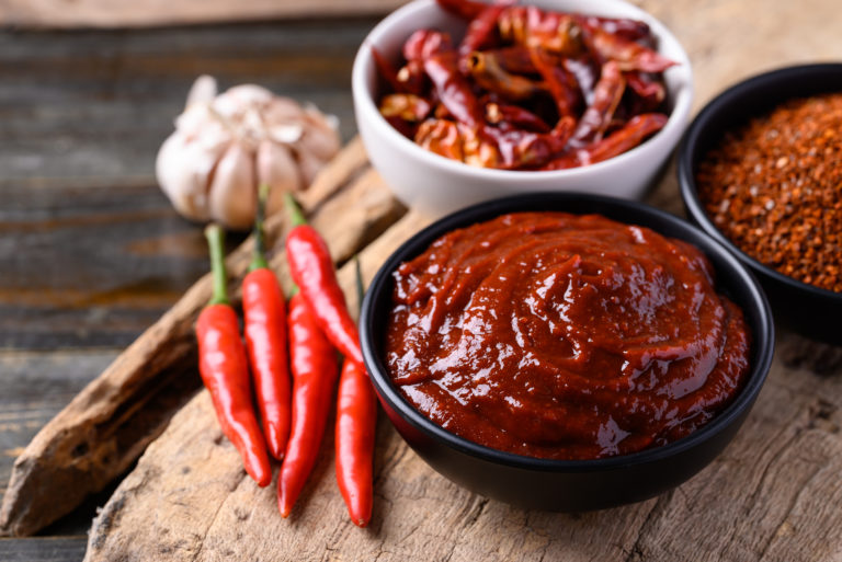 Korean gochujang (red chili paste)