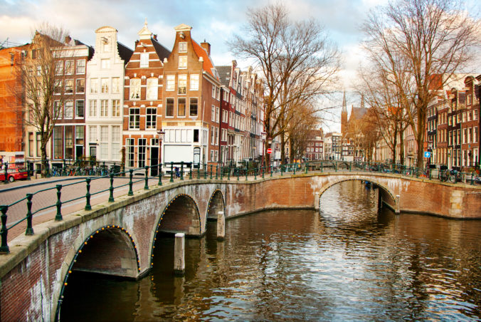 The centre of Amsterdam, Nederlands
