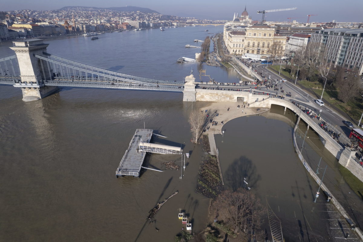 Budapešť, povodne