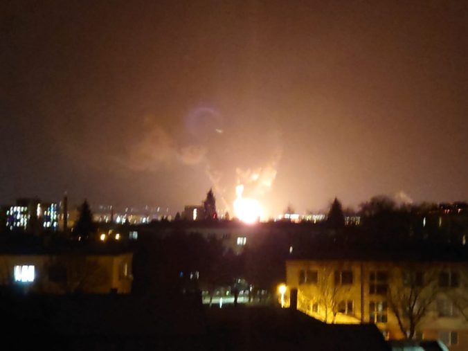 Mohutný požiar v Prešove