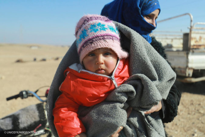 UNICEF_2022_13 Feb_Raqqa Salhabiya informal settlement_Winter re