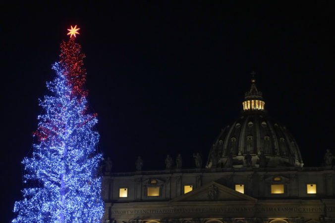 Vatikán, vianočný stromček