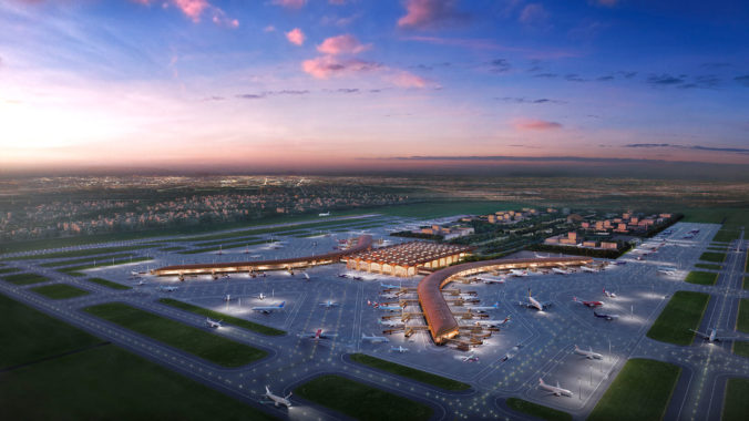 Návrh nového medzinárodného letiska v Kambodži