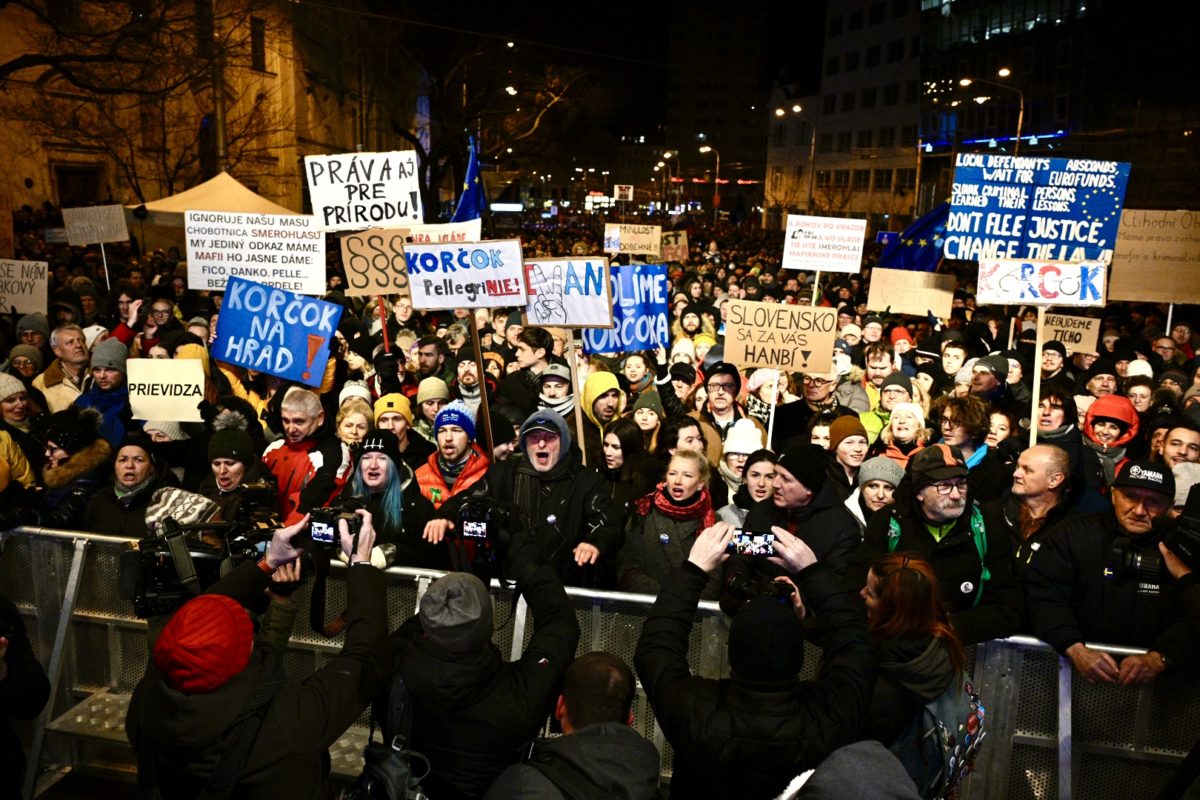 BRATISLAVA: Protestné zhromaždenie PS, SaS a KDH