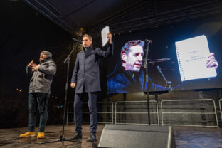 BRATISLAVA: Protestné zhromaždenie PS, SaS a KDH