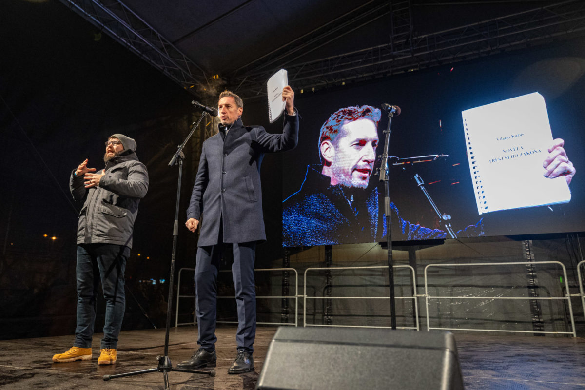 BRATISLAVA: Protestné zhromaždenie PS, SaS a KDH
