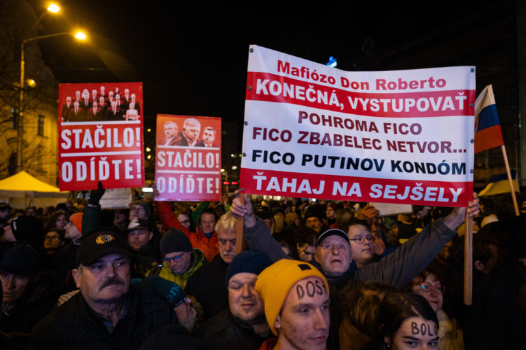BRATISLAVA: Protestné zhromaždenie PS, SaS a KDH
