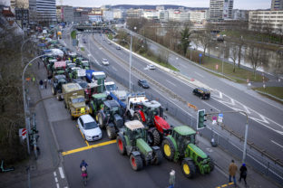 Nemecko, protest farmárov