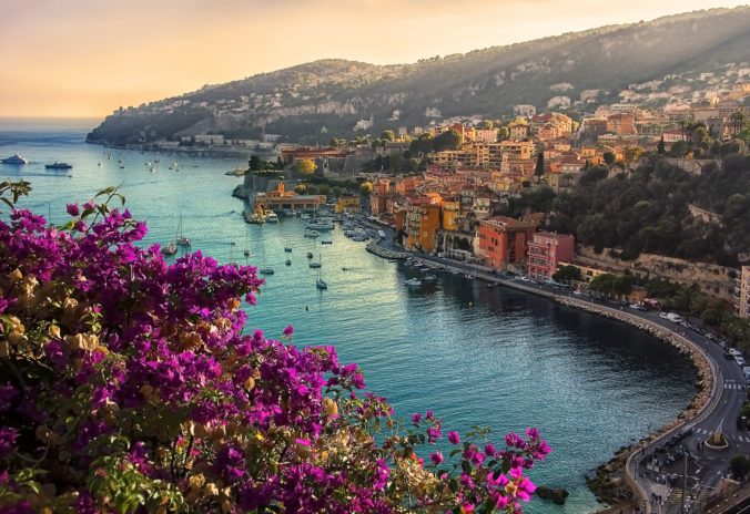 Villefranche on Sea in evening