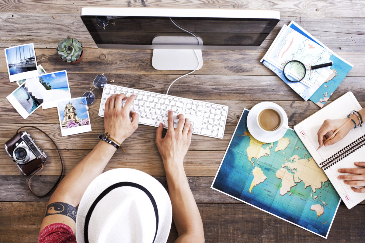 Travel planning on computer