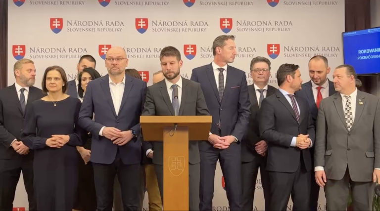 Lačová beseda opozičných strán - PS, Sloboda a Solidarita a Kresťanskodemokratické hnutie