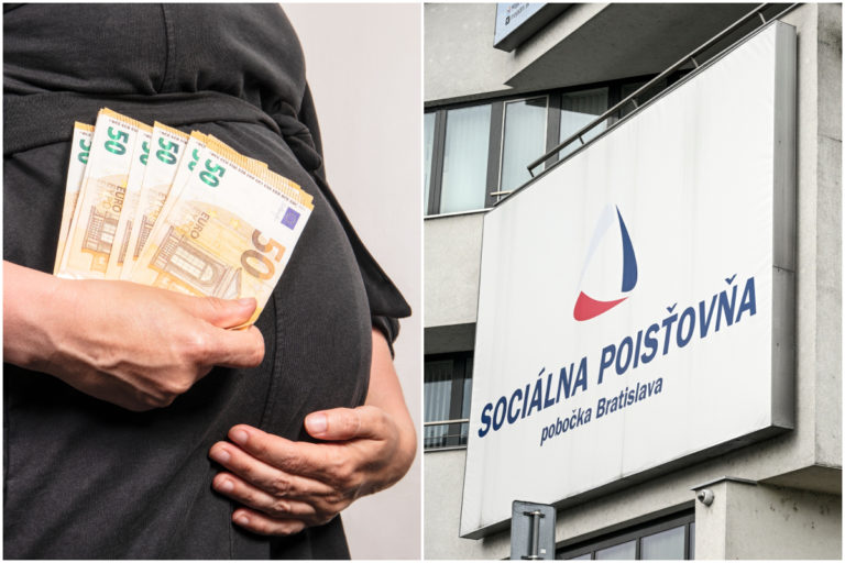 Tehotenské dávky, Sociálna poisťovňa